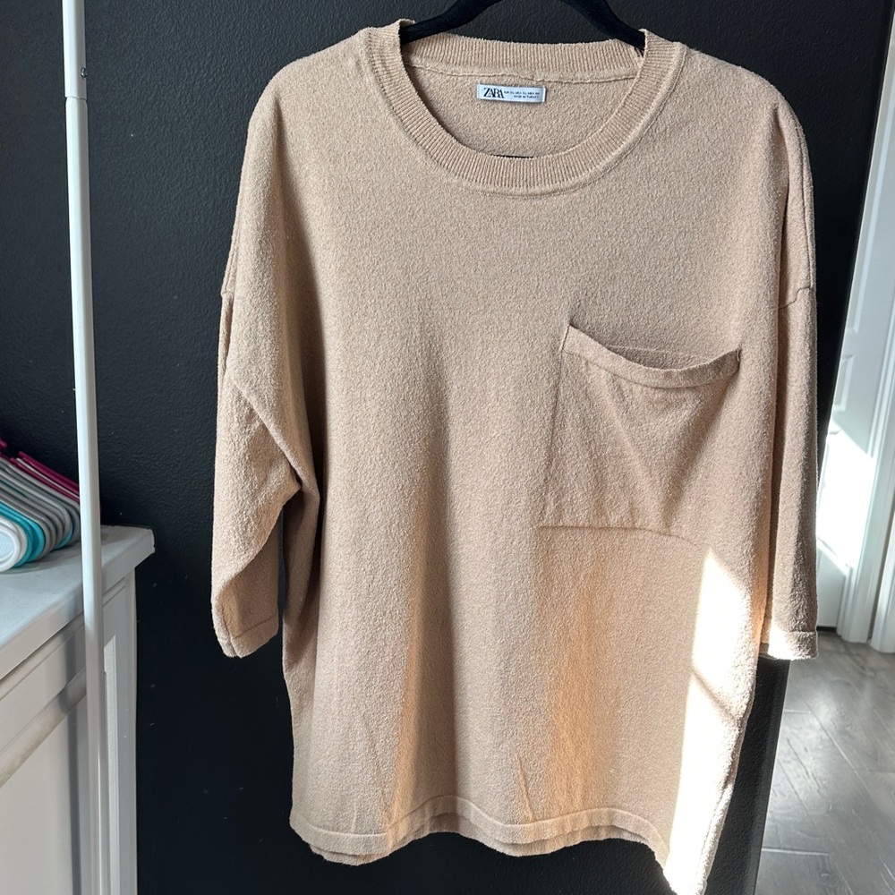 Zara Tan Knit Sweater